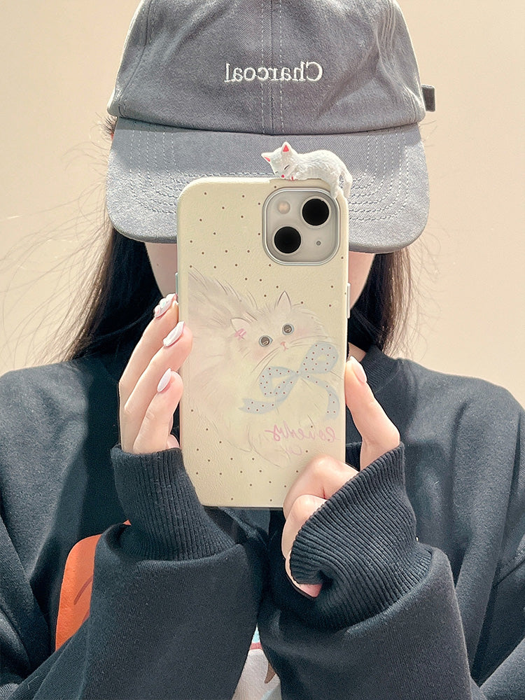 〖i919〗かわいい猫のiPhone 携帯ケース