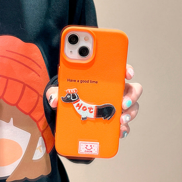 〖i855〗iPhone 15 ケース かわいい 子犬 スマホケース