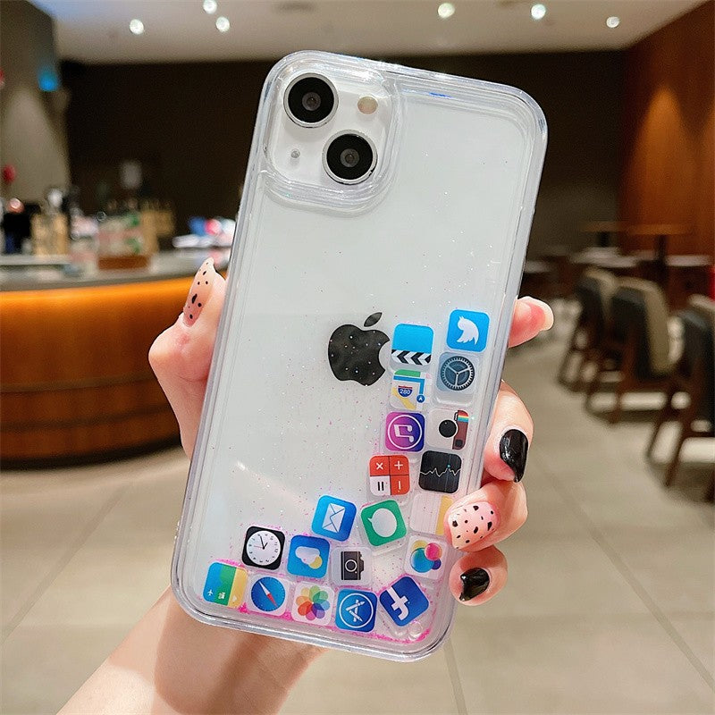 〖i825〗流砂iPhone ケース,スマホカバー おしゃれ,iPhone 12Miniケース,スマホケース 13mini