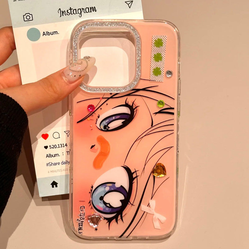 〖i918〗美しい少女の目 スマホケース/iPhone14 ケース