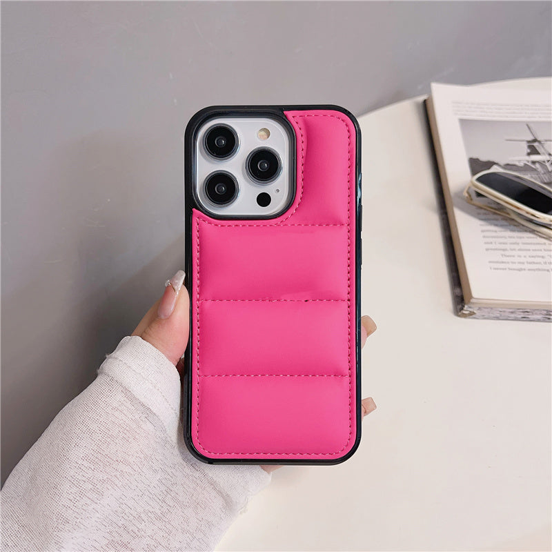 〖i725〗ファッションブランドダウンとFor ケース用電話ケースiPhone 14 15 Pro Max ケース