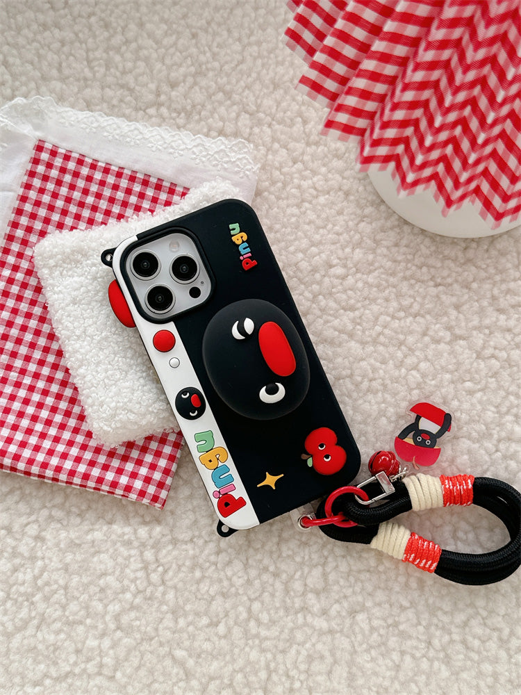 〖i921〗3Dかわいいペンギン Phone ケース,iPhone 14 ケース