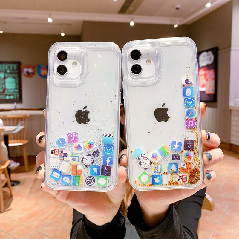 〖i825〗流砂iPhone ケース,スマホカバー おしゃれ,iPhone 12Miniケース,スマホケース 13mini