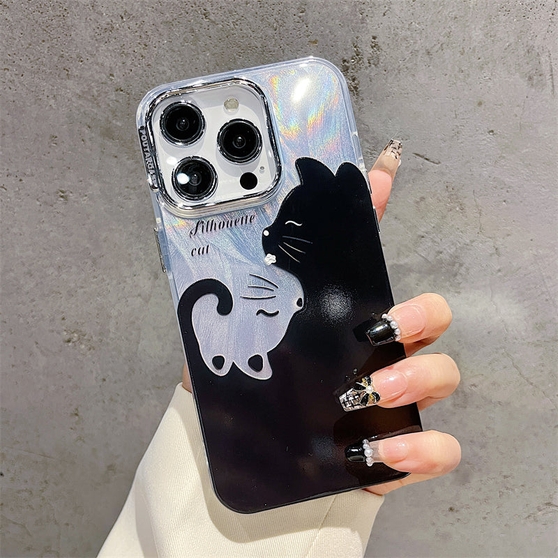 〖i812〗iPhone ケース猫 おしゃれ,iPhone 14 15 Proケース 動物,iPhone13 ケース可愛い シンプル