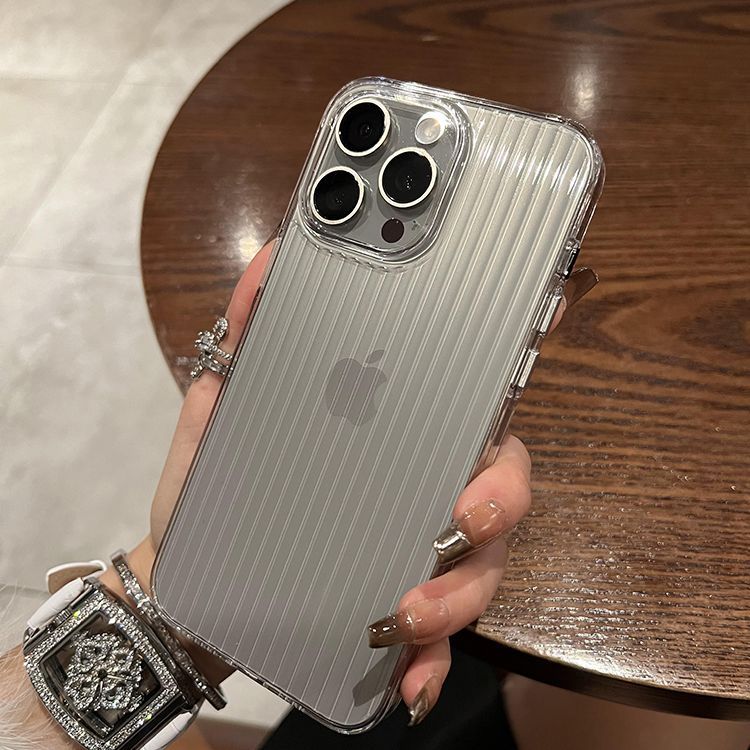 〖i926〗超薄型で黄ばまない透明ストライプハードケース