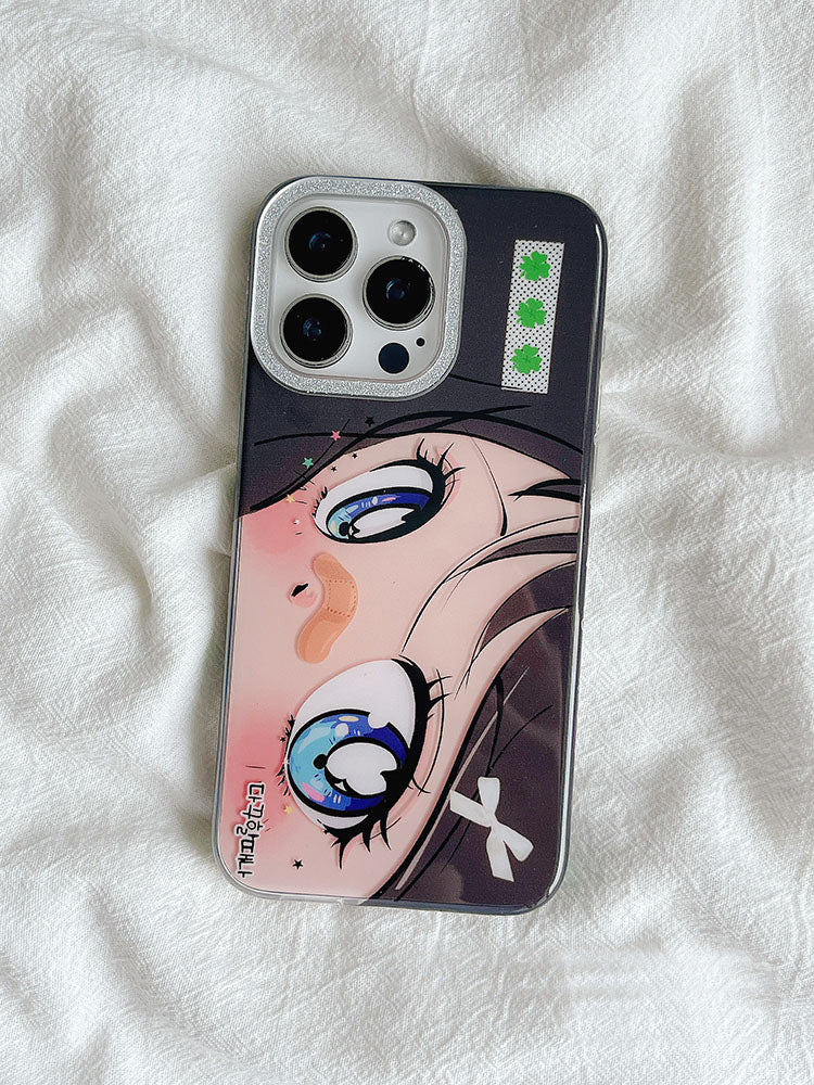〖i918〗美しい少女の目 スマホケース/iPhone14 ケース