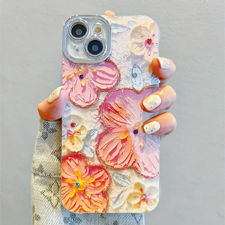 〖i822〗iPhone 携帯 ケース花柄,アイフォン 15 カバー 人気