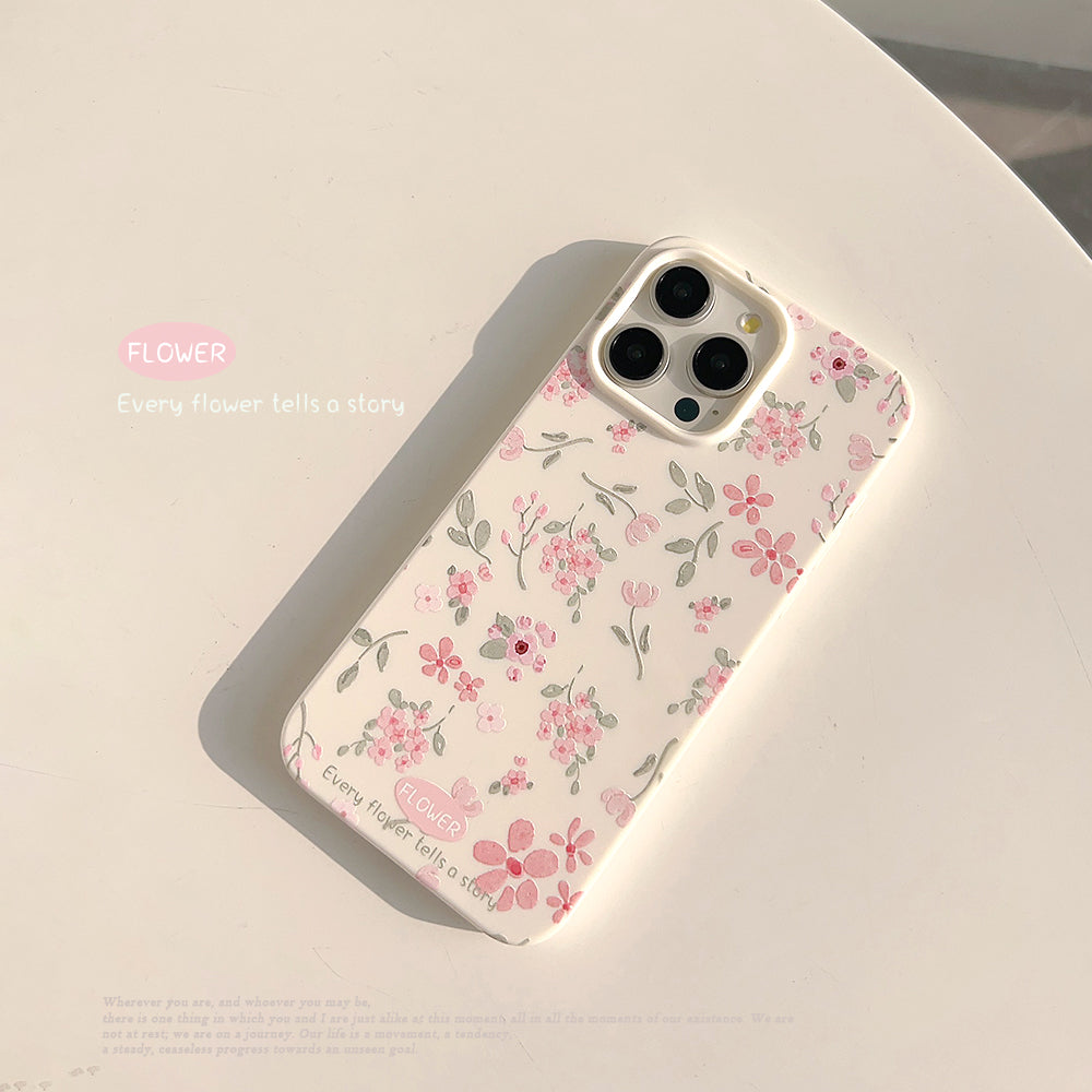 〖i936〗春の花柄スマホケース,iPhone 16 花柄 ケース