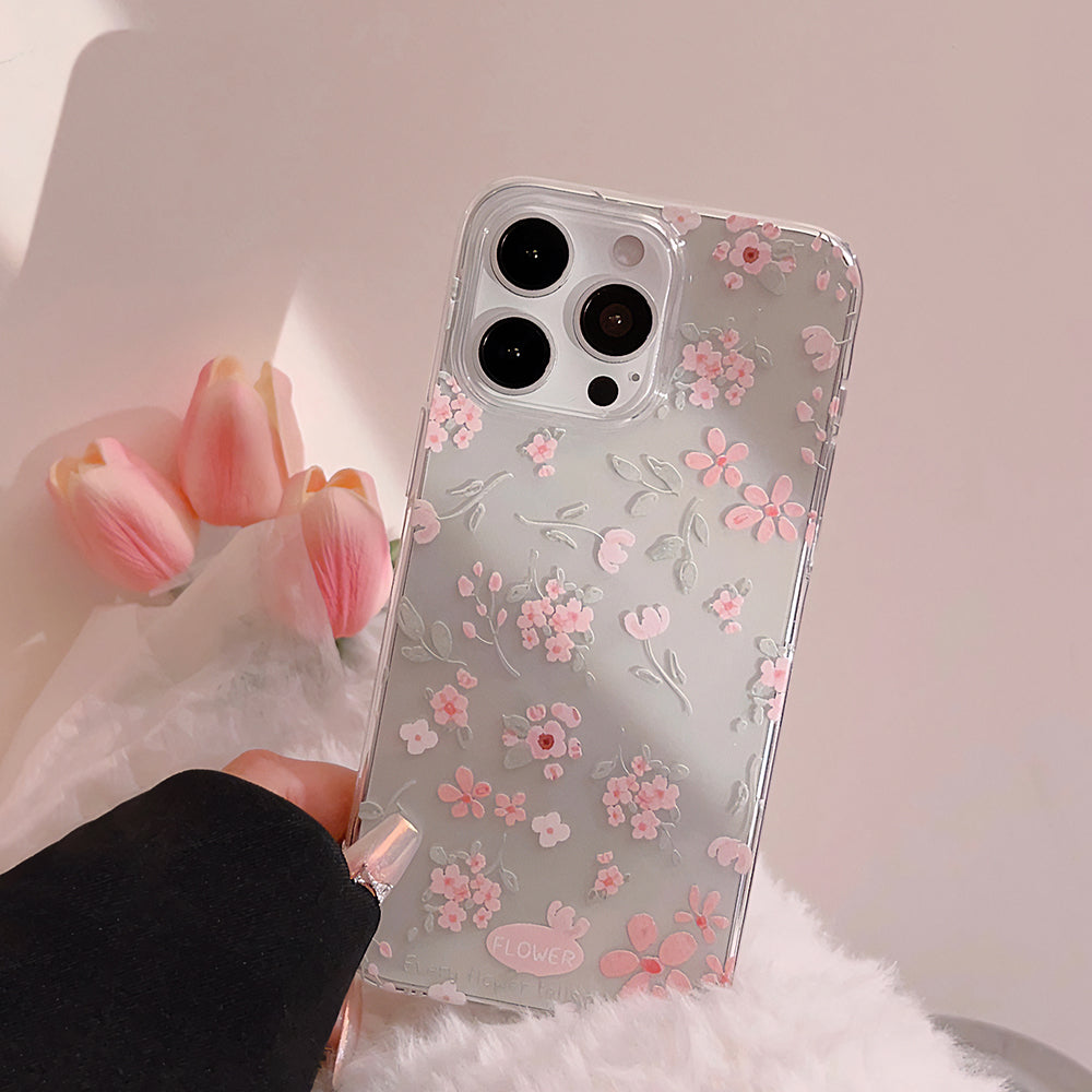 〖i936〗春の花柄スマホケース,iPhone 16 花柄 ケース