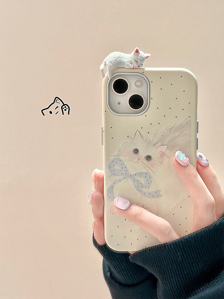 〖i919〗かわいい猫のiPhone 携帯ケース