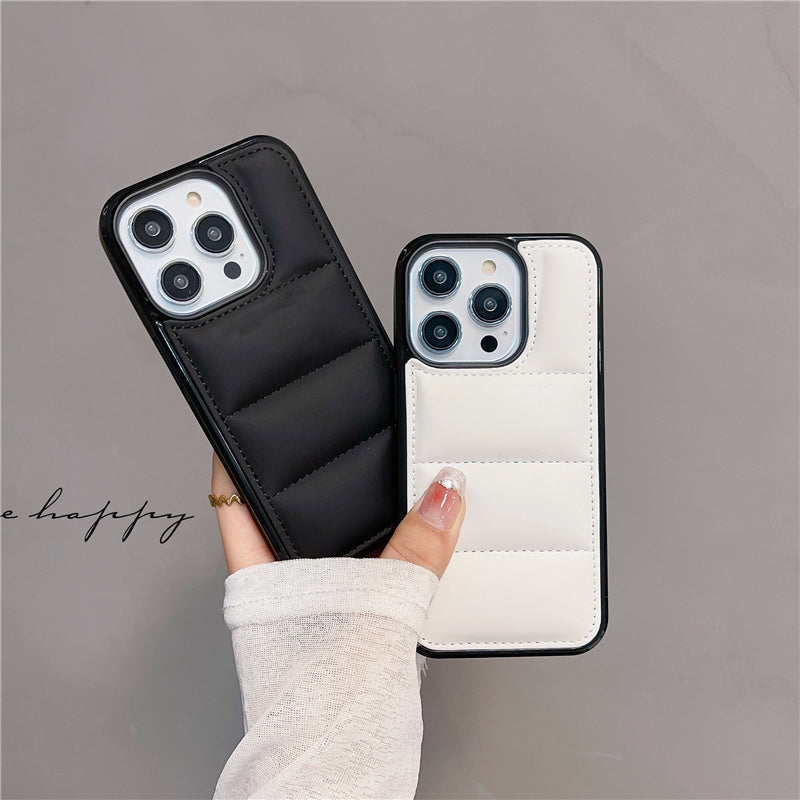 〖i725〗ファッションブランドダウンとFor ケース用電話ケースiPhone 14 15 Pro Max ケース