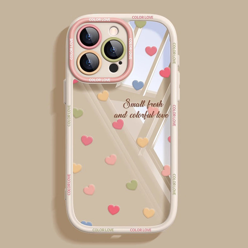 〖i845〗iPhoneケース 韓国 かわいい ハート,ハート iphone 15 ケース