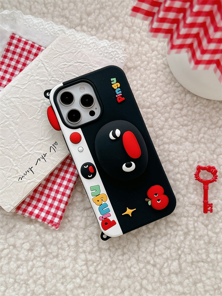 〖i921〗3Dかわいいペンギン Phone ケース,iPhone 14 ケース