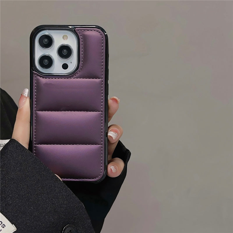 〖i725〗ファッションブランドダウンとFor ケース用電話ケースiPhone 14 15 Pro Max ケース