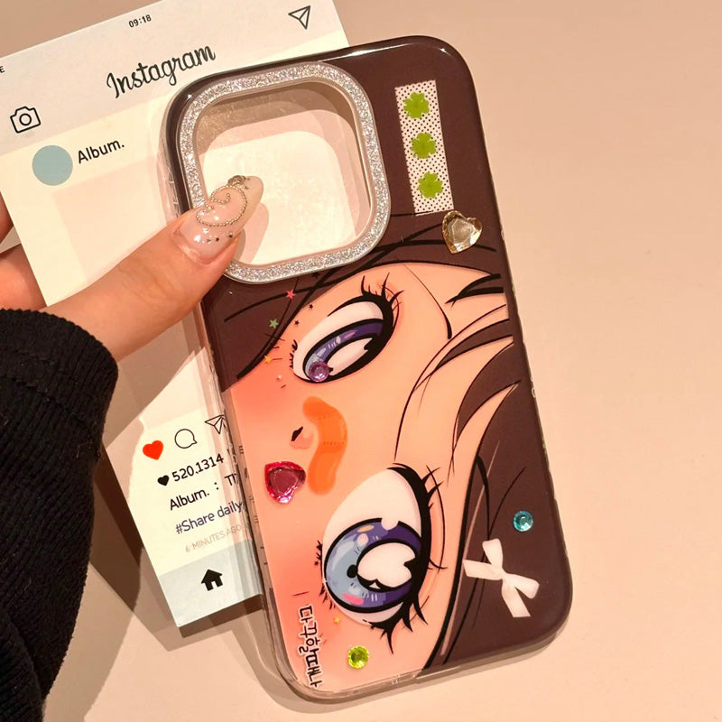 〖i918〗美しい少女の目 スマホケース/iPhone14 ケース