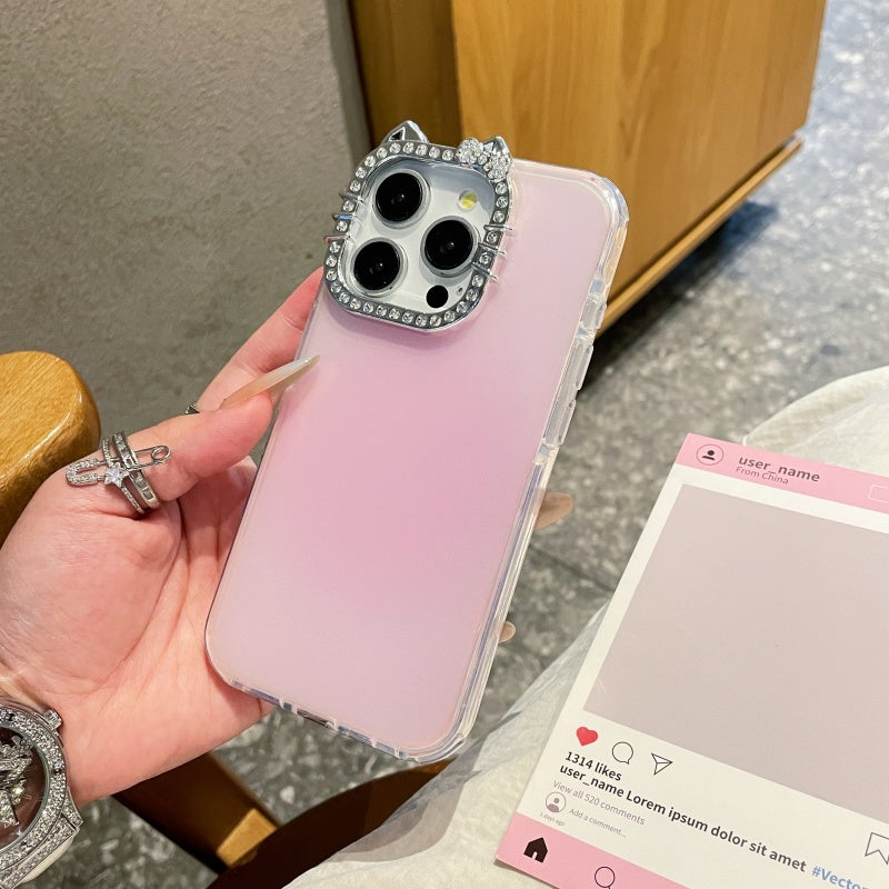 〖i944〗高級勾配レーザーキャンディ虹色のiPhoneケース