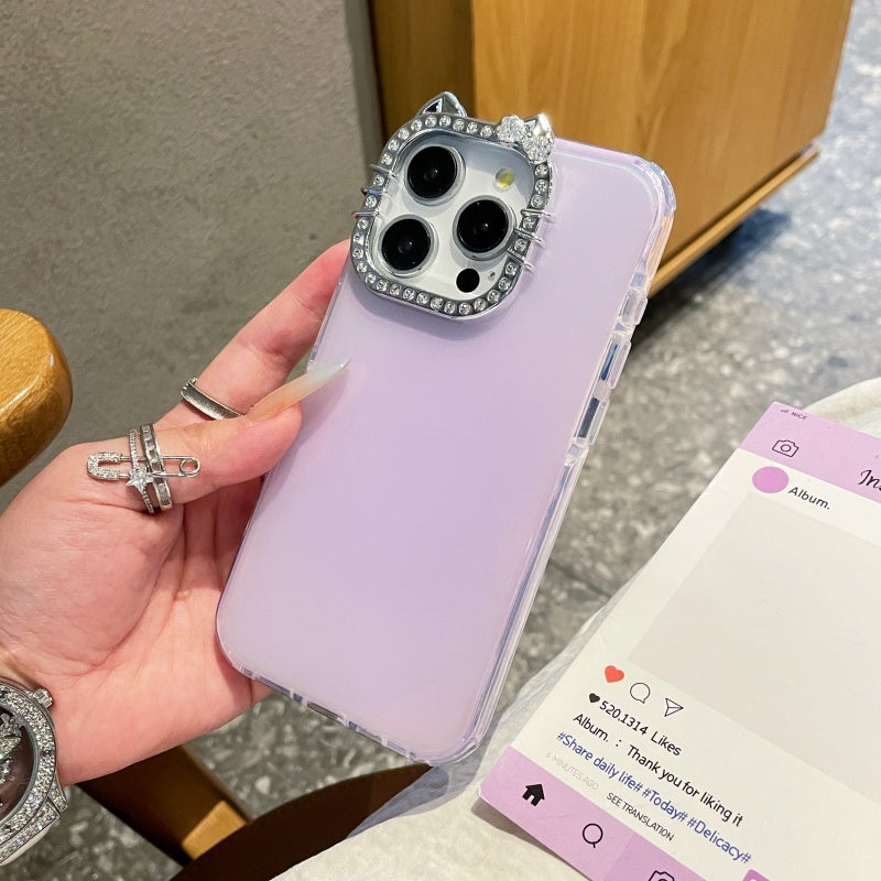 〖i944〗高級勾配レーザーキャンディ虹色のiPhoneケース