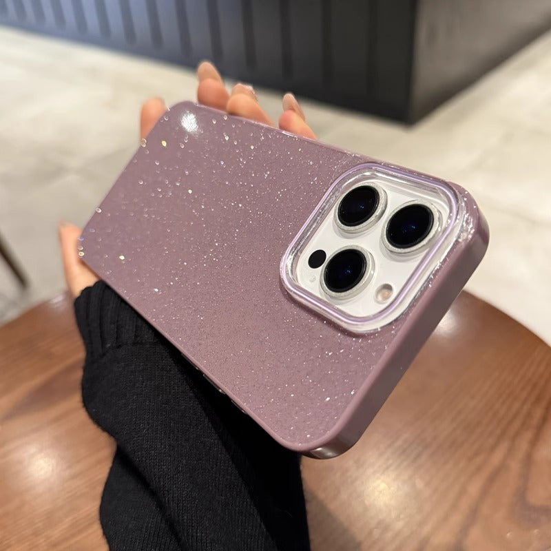 〖i925〗シンプル iPhone16ケース ピンク キラキラ