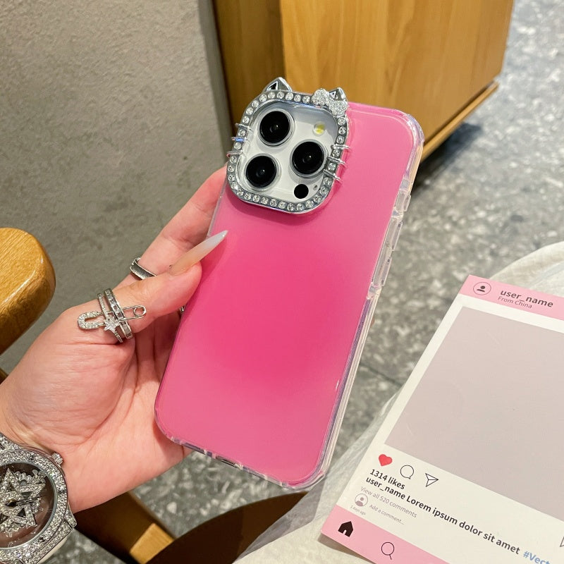 〖i944〗高級勾配レーザーキャンディ虹色のiPhoneケース