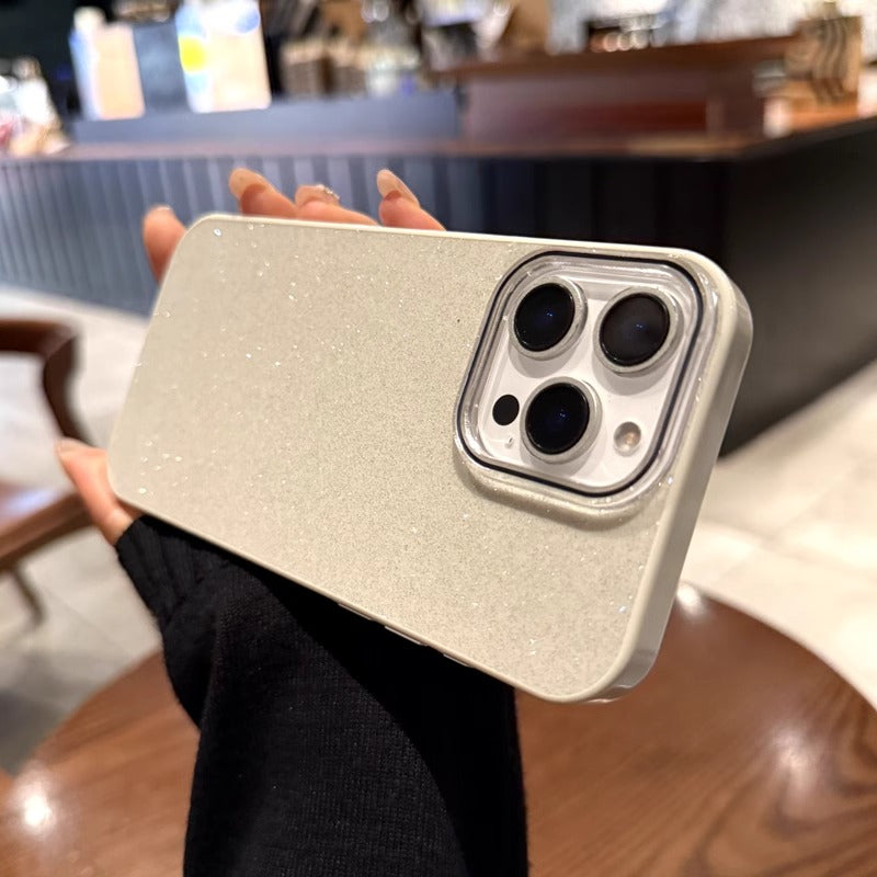 〖i925〗シンプル iPhone16ケース ピンク キラキラ