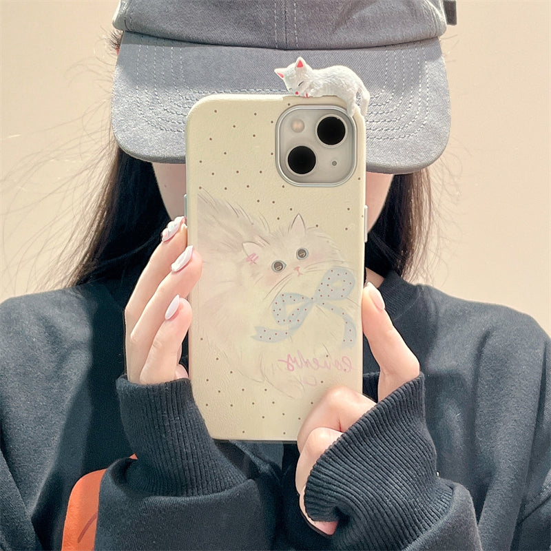 〖i919〗かわいい猫のiPhone 携帯ケース