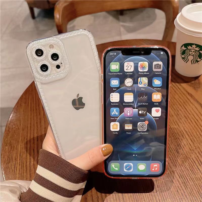 〖i762〗iPhone14ケース透明 フチ あり,iPhone15Proクリア ケース おしゃれ