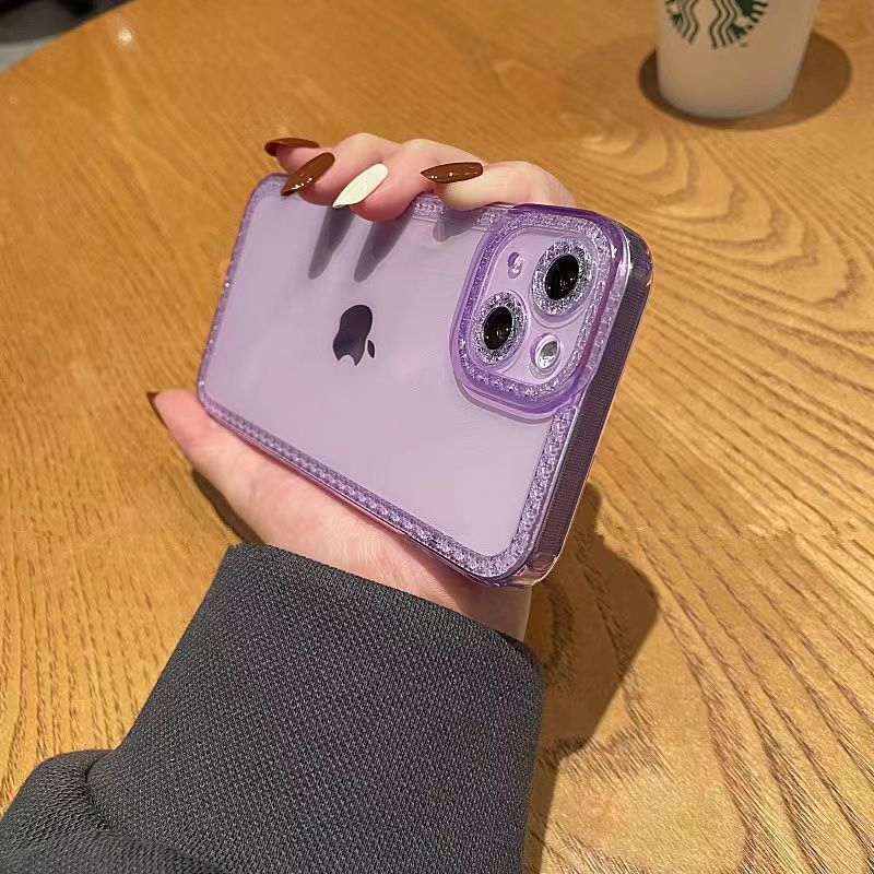 〖i762〗iPhone14ケース透明 フチ あり,iPhone15Proクリア ケース おしゃれ