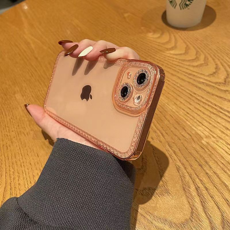 〖i762〗iPhone14ケース透明 フチ あり,iPhone15Proクリア ケース おしゃれ