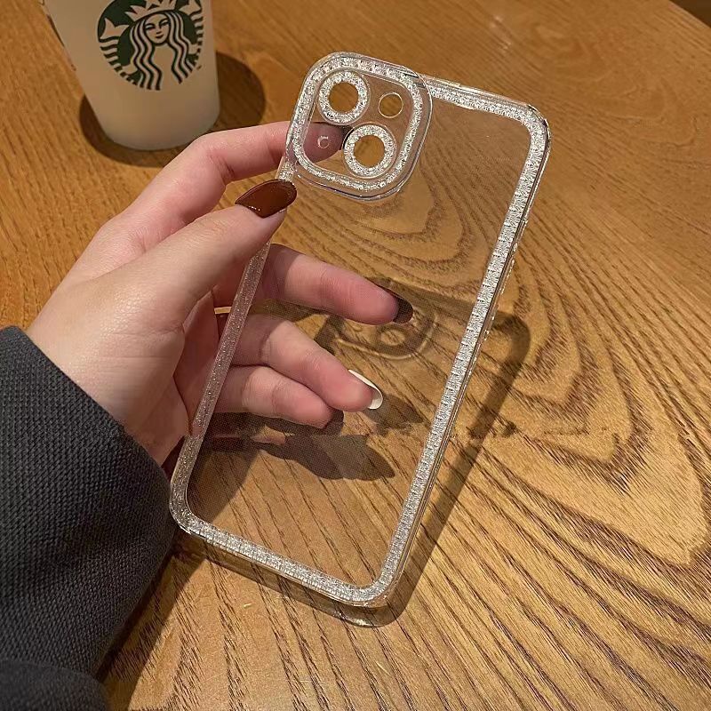 〖i762〗iPhone14ケース透明 フチ あり,iPhone15Proクリア ケース おしゃれ