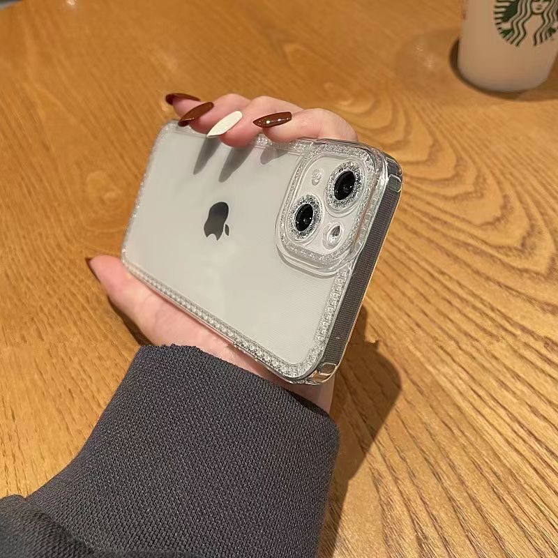 〖i762〗iPhone14ケース透明 フチ あり,iPhone15Proクリア ケース おしゃれ