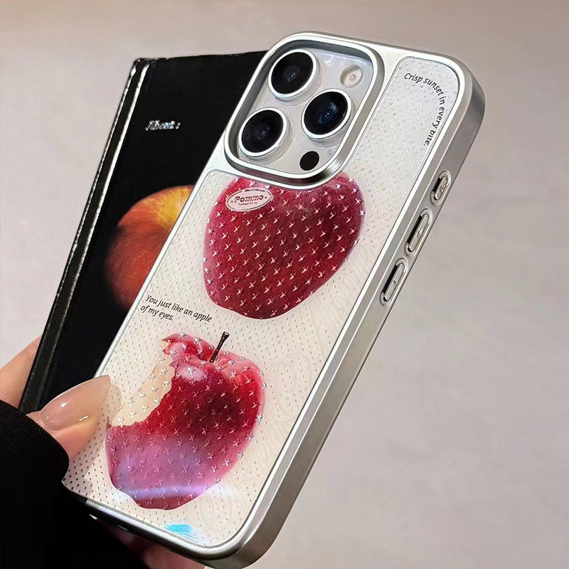 〖i929〗シンプルアップル iPhone 15 ケース