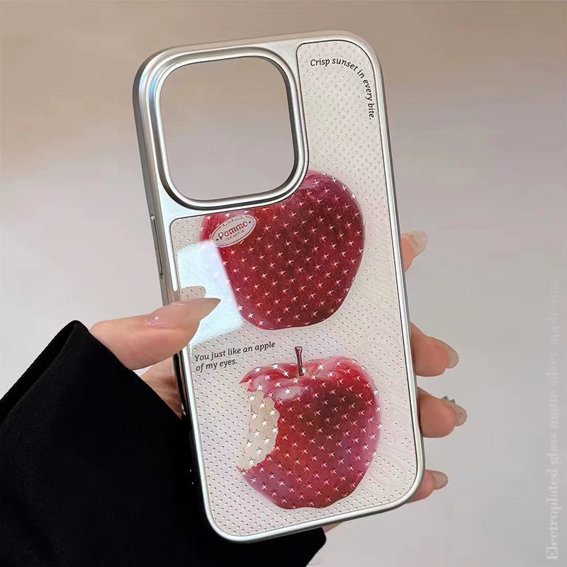 〖i929〗シンプルアップル iPhone 15 ケース