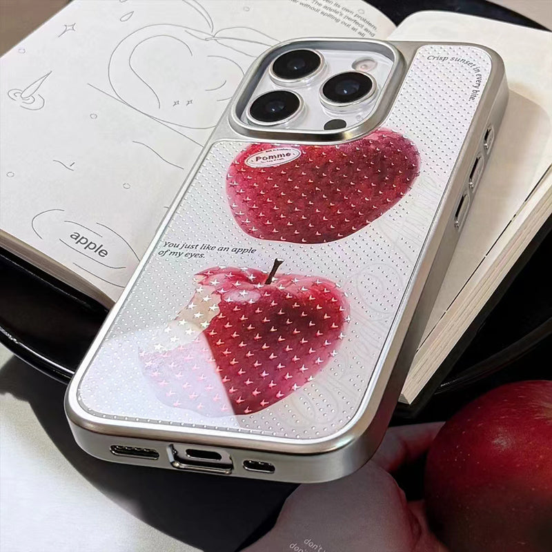 〖i929〗シンプルアップル iPhone 15 ケース