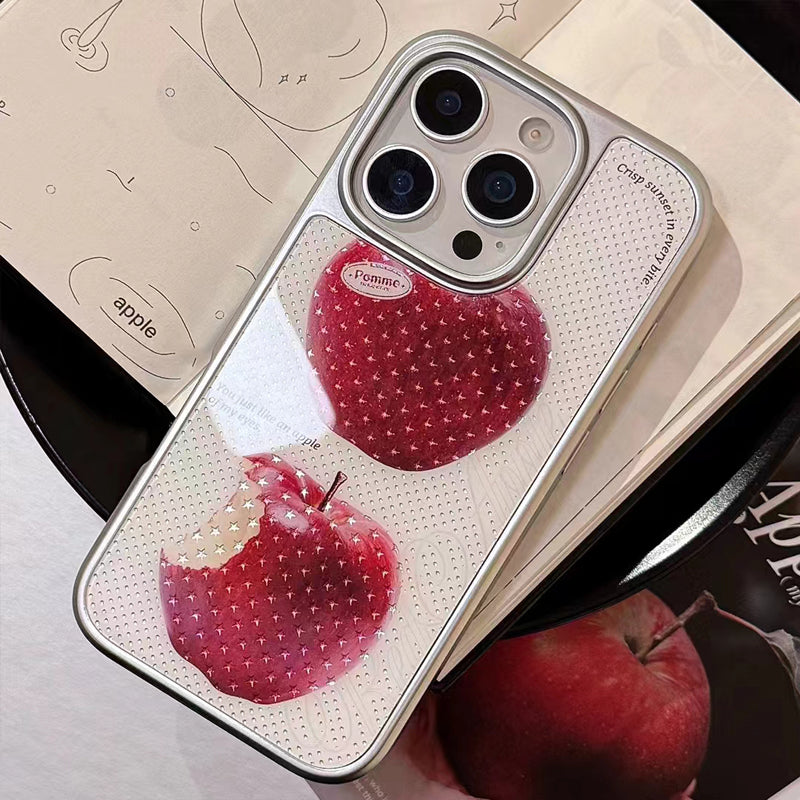 〖i929〗シンプルアップル iPhone 15 ケース