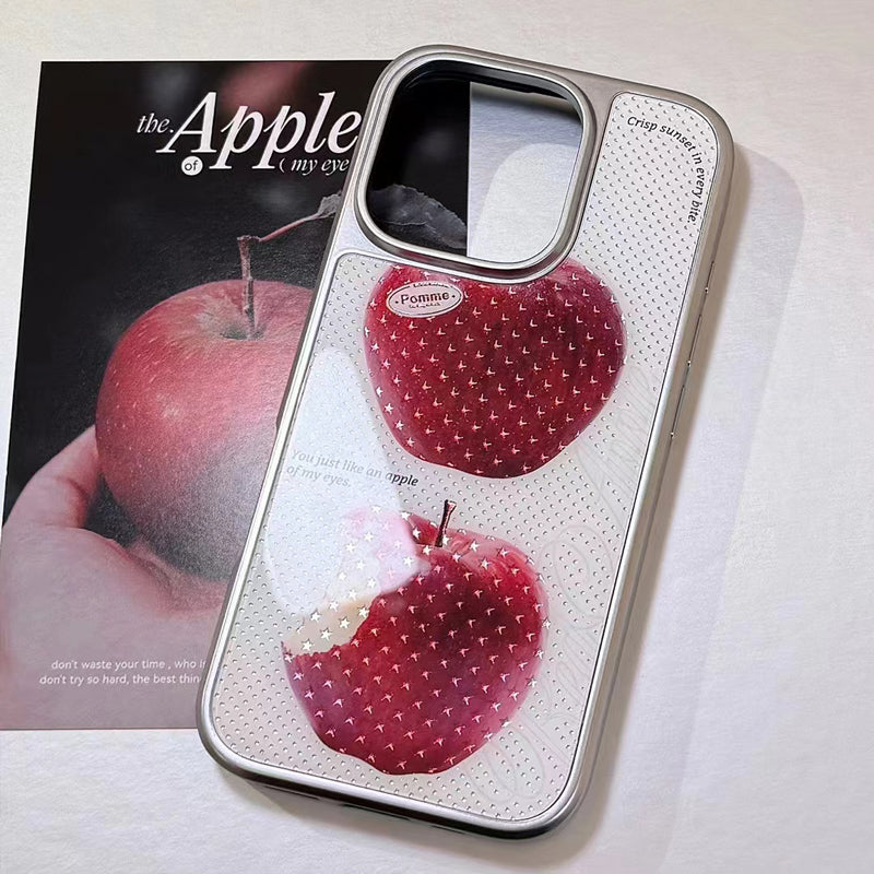 〖i929〗シンプルアップル iPhone 15 ケース