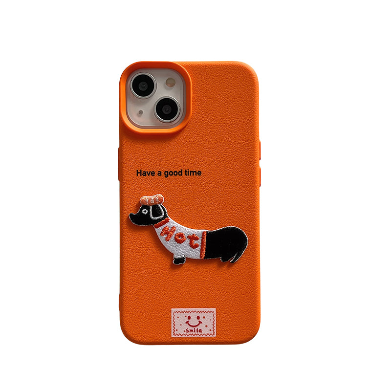 〖i855〗iPhone 15 ケース かわいい 子犬 スマホケース