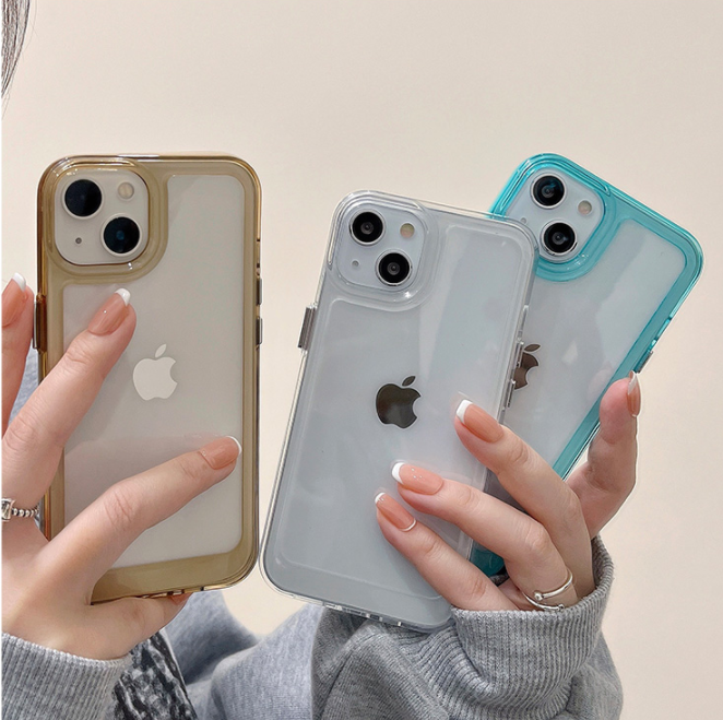 〖i210〗クリアケースiPhone13新モデル15 15Pro Max シリコンケース