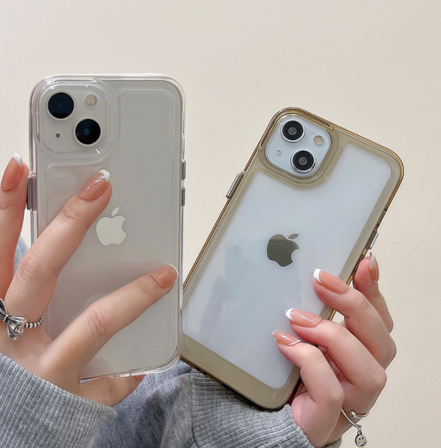 〖i210〗クリアケースiPhone13新モデル15 15Pro Max シリコンケース