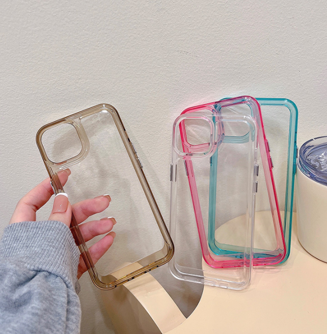 〖i210〗クリアケースiPhone13新モデル15 15Pro Max シリコンケース