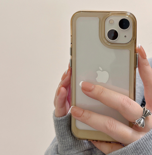 〖i210〗クリアケースiPhone13新モデル15 15Pro Max シリコンケース