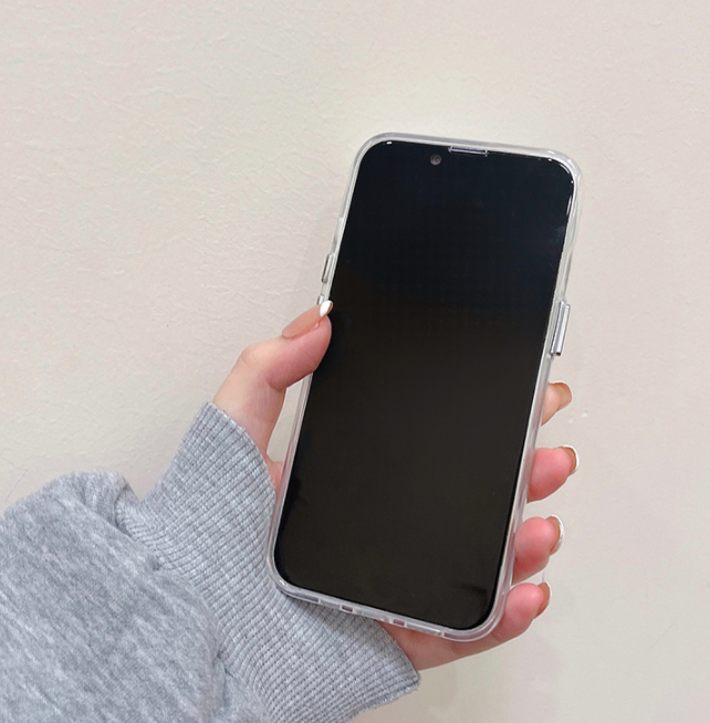 〖i210〗クリアケースiPhone13新モデル15 15Pro Max シリコンケース