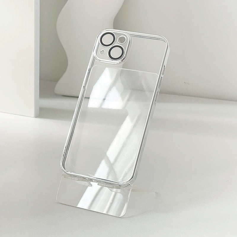 〖i364〗単色電気携帯電話ケース/iPhone 13スマホケース/IPhone 12 ケースかわいい電話ケース