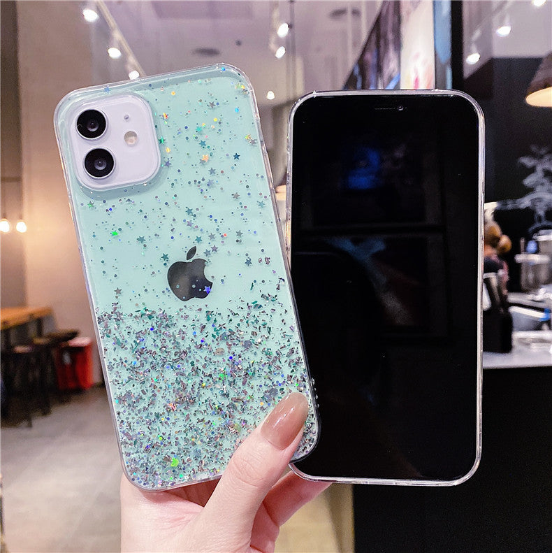 〖i490〗スマホケース 韓国 透明,キラキラスマホケース iPhone 13 13Pro 13Pro Max ケース おしゃれ　