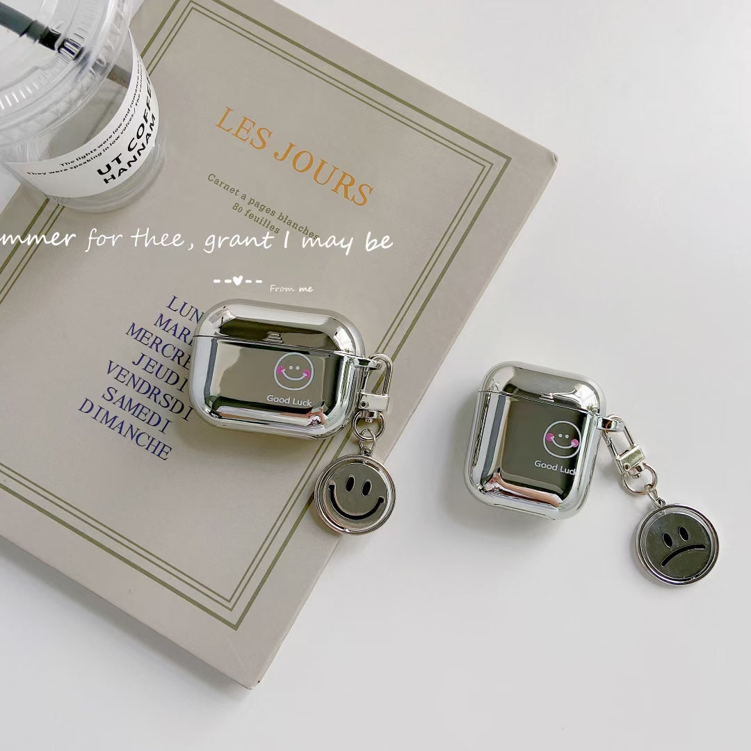 〖A013〗スマイリーヘッドホンセット Airpods1/2ケース,Airpods Proケース