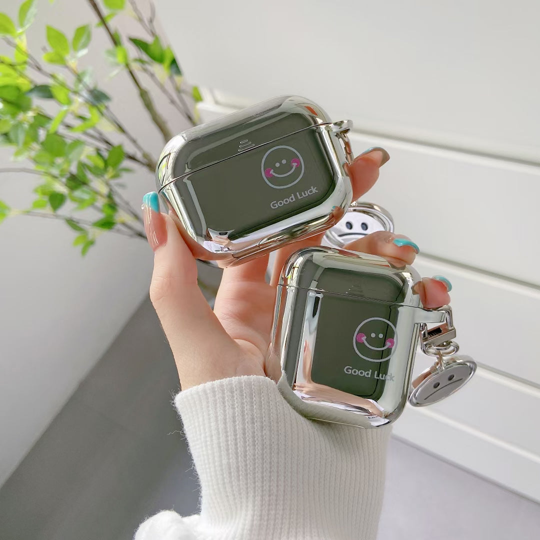 〖A013〗スマイリーヘッドホンセット Airpods1/2ケース,Airpods Proケース