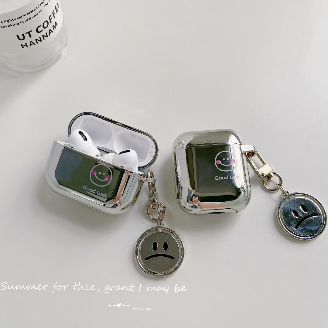 〖A013〗スマイリーヘッドホンセット Airpods1/2ケース,Airpods Proケース