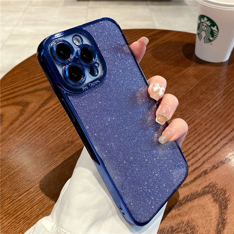 〖i313〗新しい豪華な電気メッキのカップルは、iPhone13promax携帯電話ケースに適していますApple11シリコンソフトXSMAXネットレッドXR男性と女性12pro汚れに強い