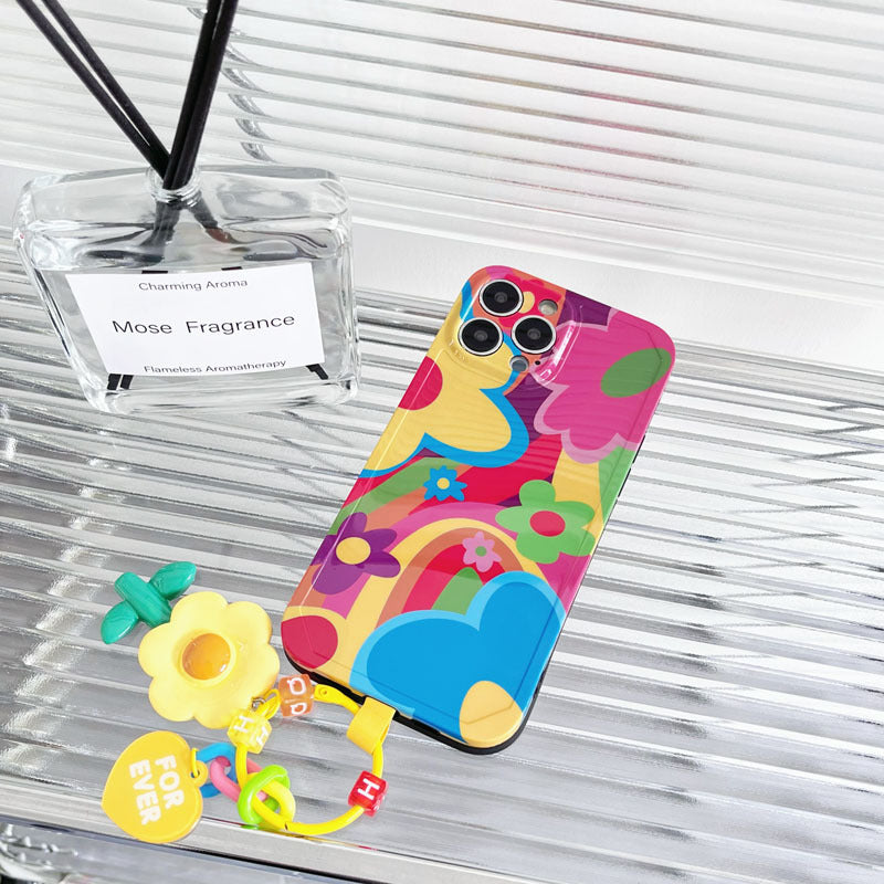 〖i489〗iphone13ケース花 柄 クリア,iPhoneスマホ ストラップ 花,携帯カバー可愛い人気