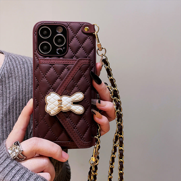 〖i599〗iPhone 14 Pro ケース ベルト付き ショルダー 肩掛け 斜めがけ 皮革カバー 背面カード収納 耐久性 おしゃれ ブラケ 落下防止