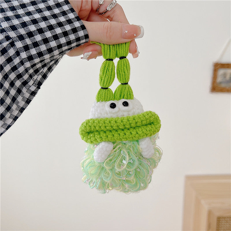 〖A022〗AirPodsケース1/2 ぬいぐるみ口 AirPodsPro ケースイヤホンケース